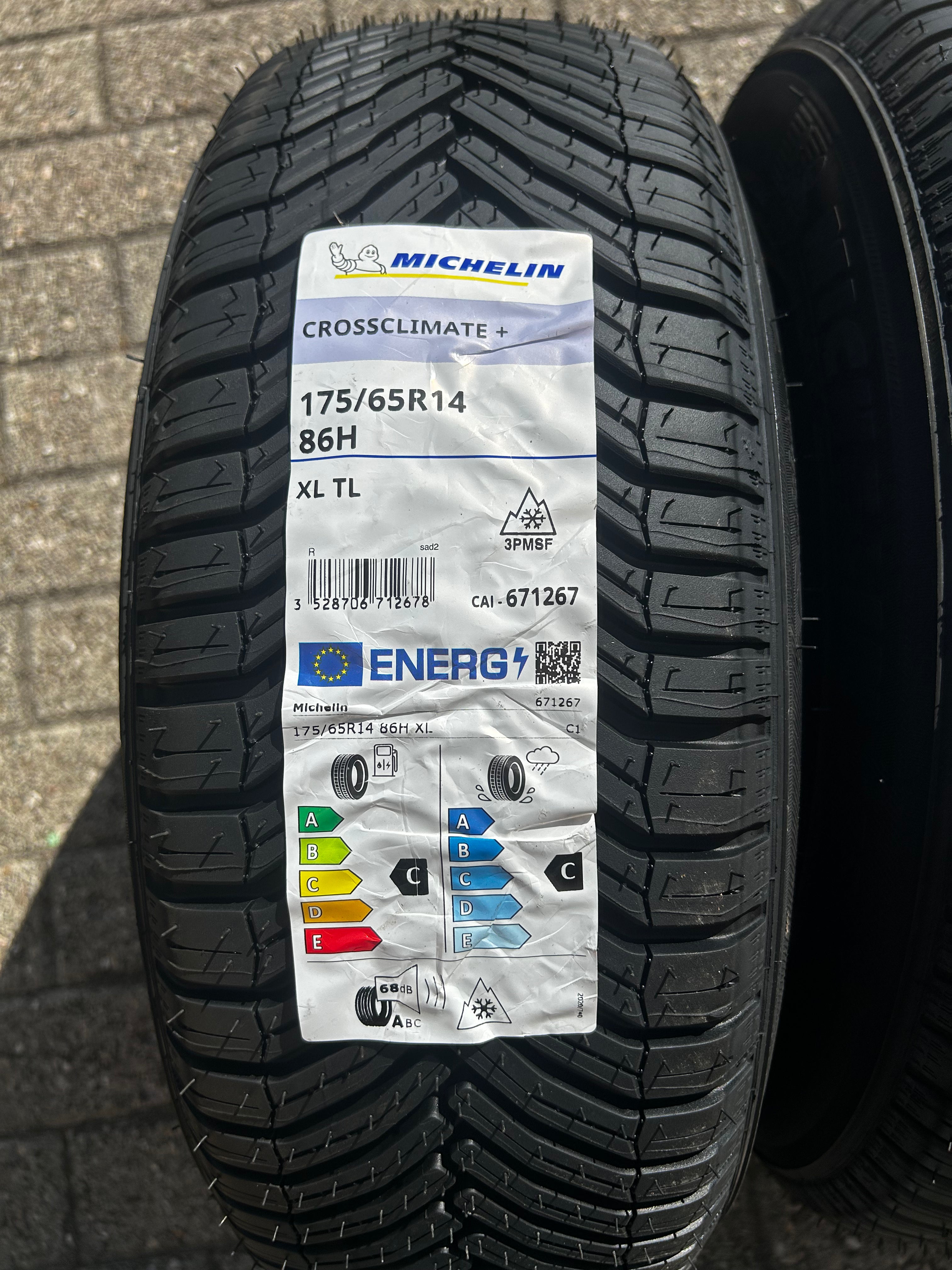 Set 4 Pz Michelin 175/65R14 86H CrossClimate+ Pneumatici All Season 4S