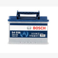 Batteria Bosch S4 E08 EFN 12V 70Ah 760A - vista frontale con etichetta