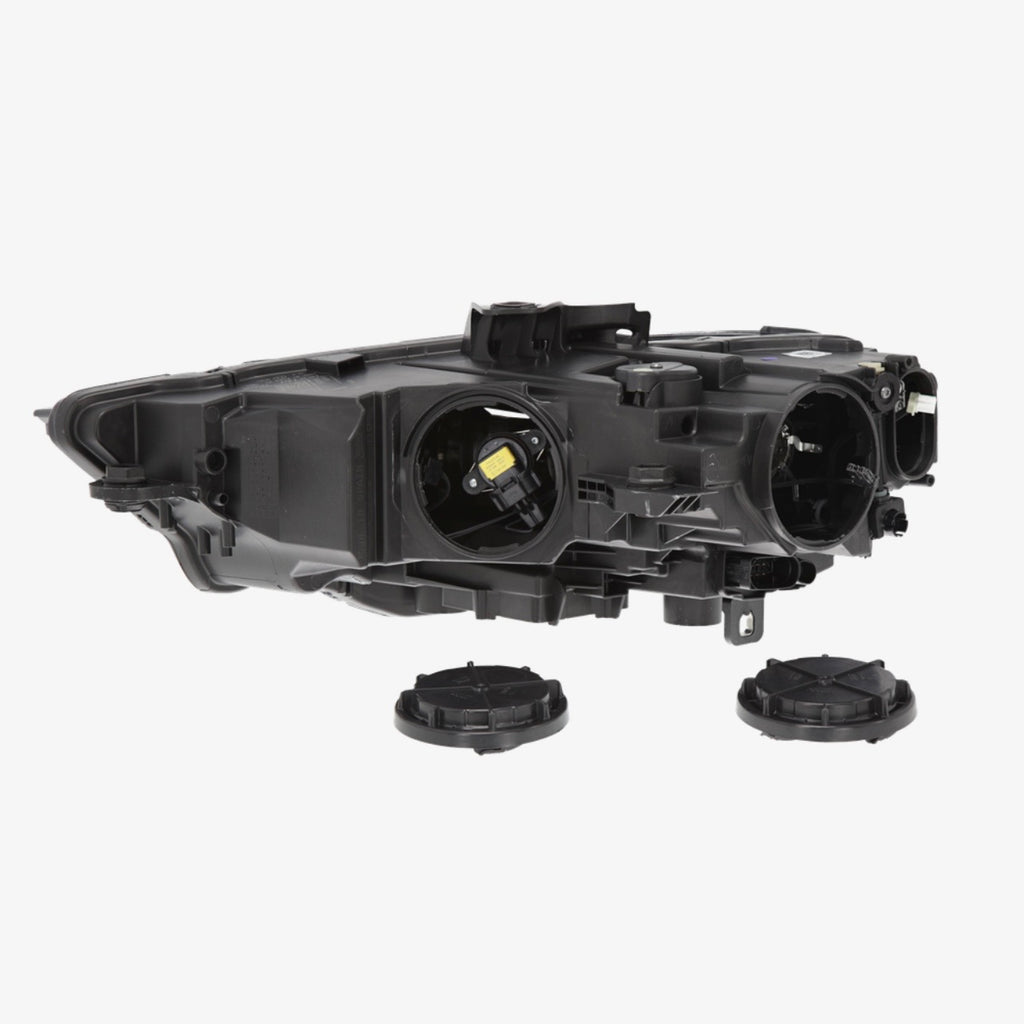 Faro anteriore Valeo DX Audi A3 - vista posteriore con coperchi e modulo LED