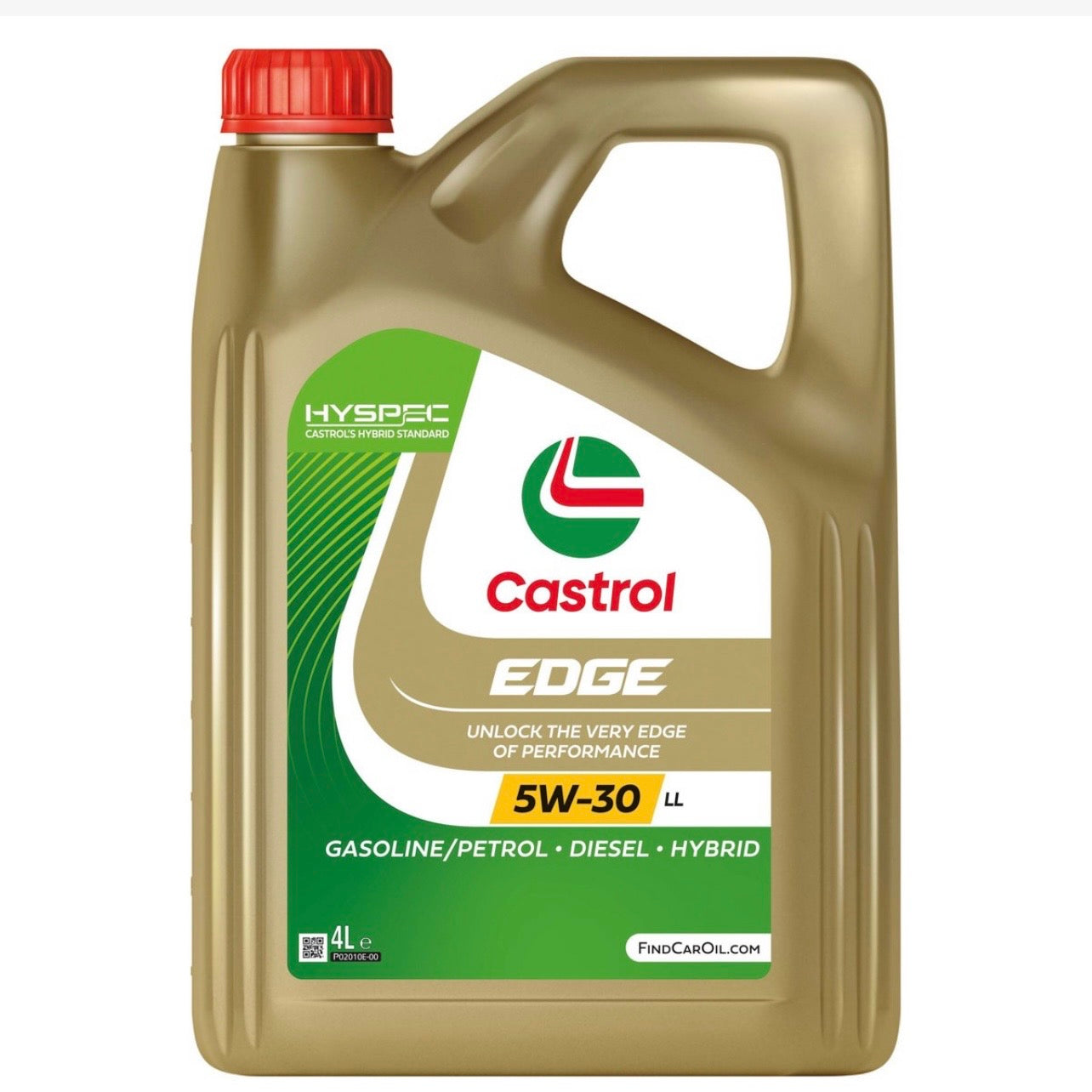 Castrol EDGE 5W-30 LL 4L HYSPEC - vista frontale etichetta