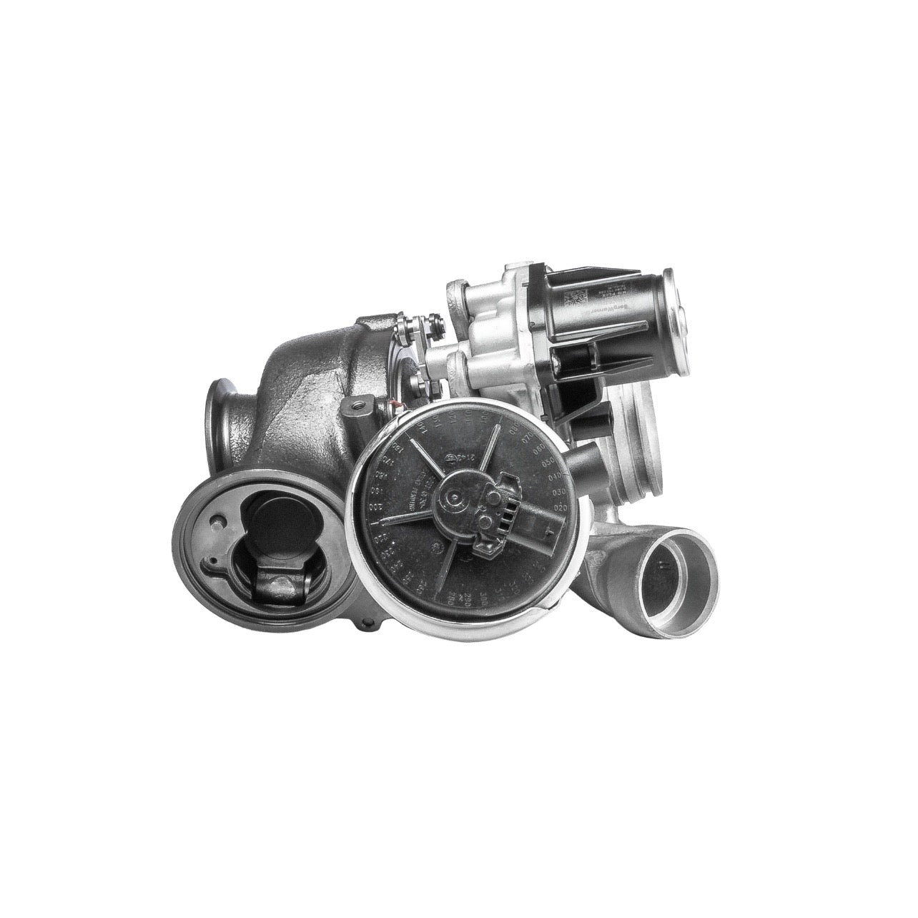 BR Turbo Turbina Turbocompressore BMW MINI - vista angolare con wastegate