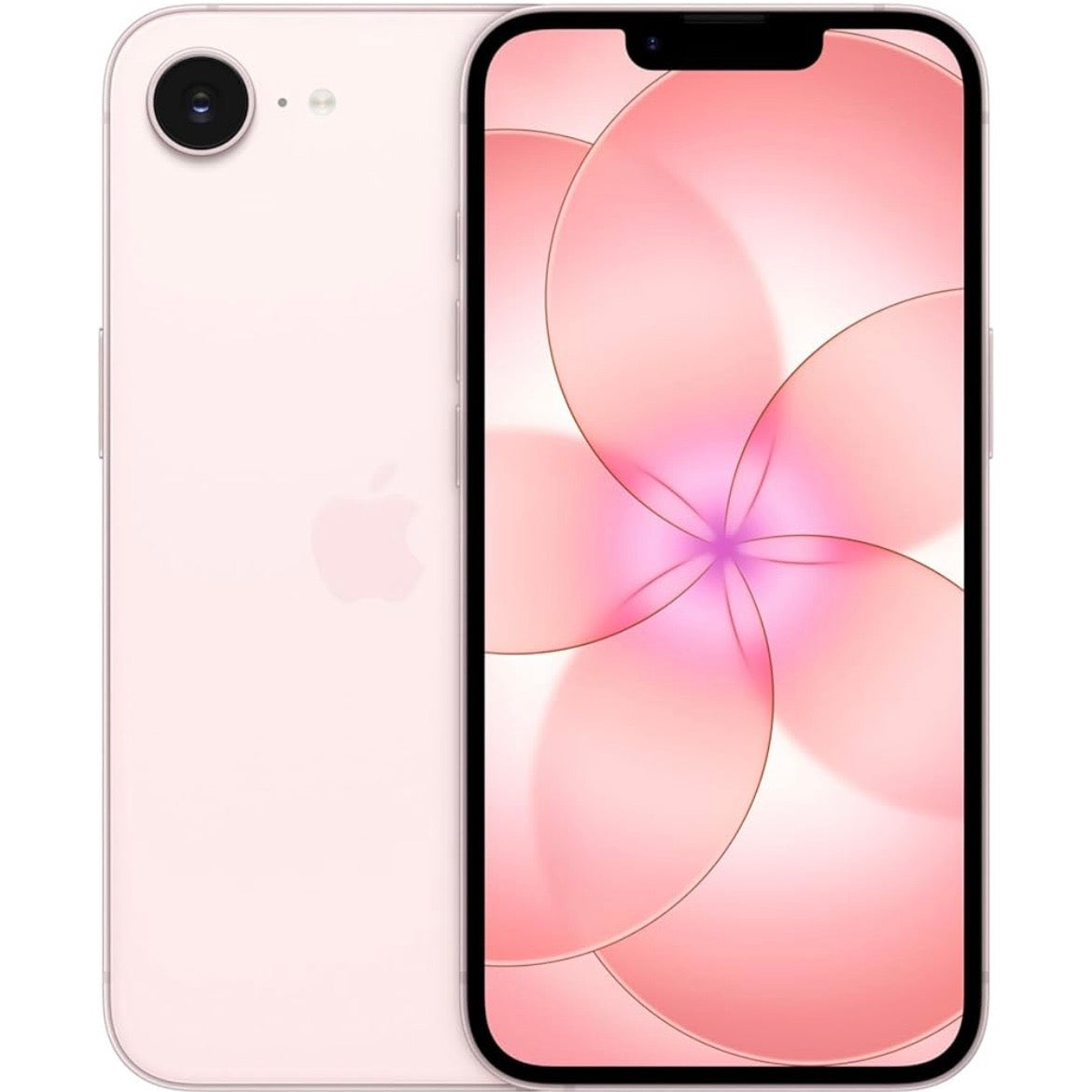 Apple iPhone 17e 256GB Rosa cipria – fronte e retro