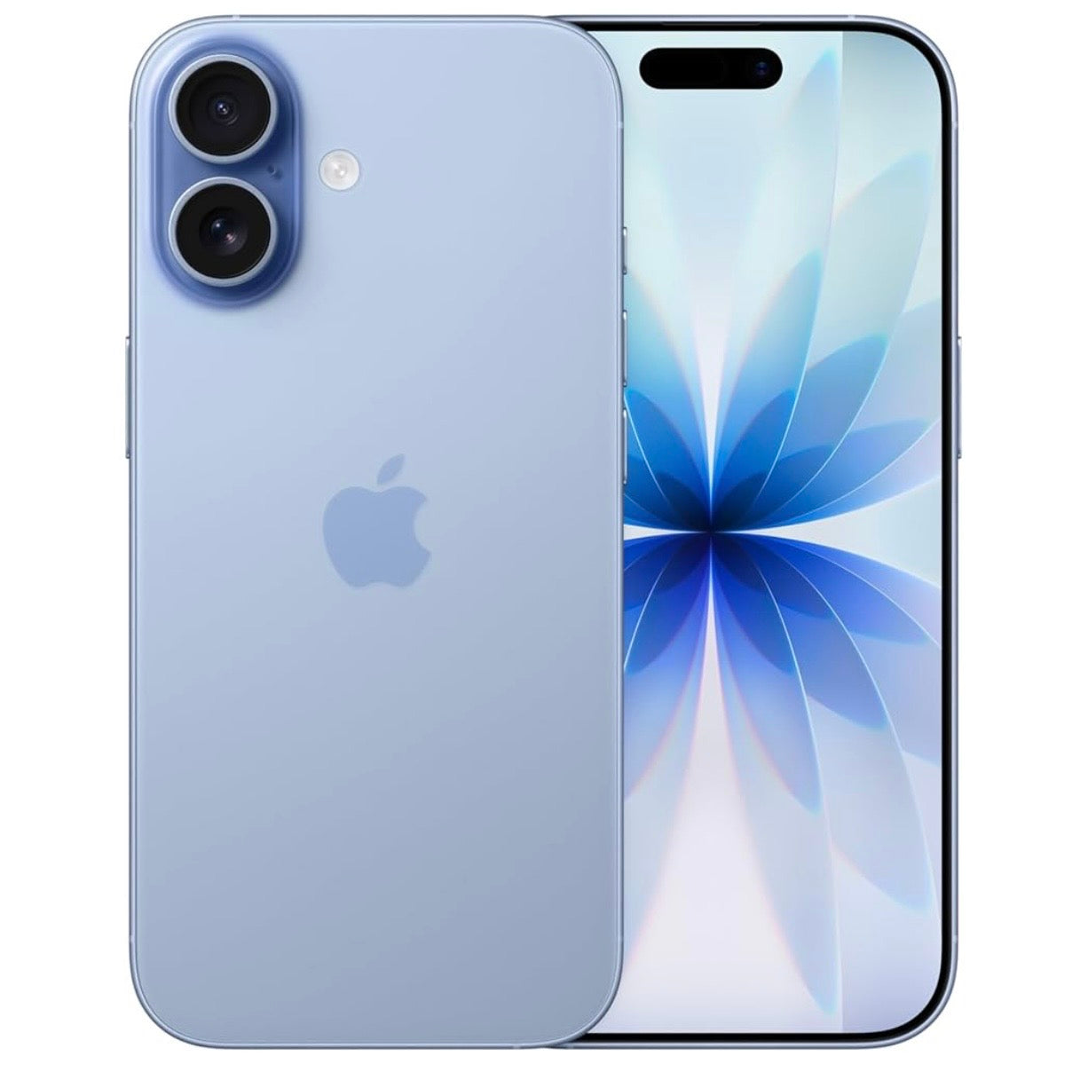 Apple iPhone 17 256GB Azzurro Nebbia – fronte e retro