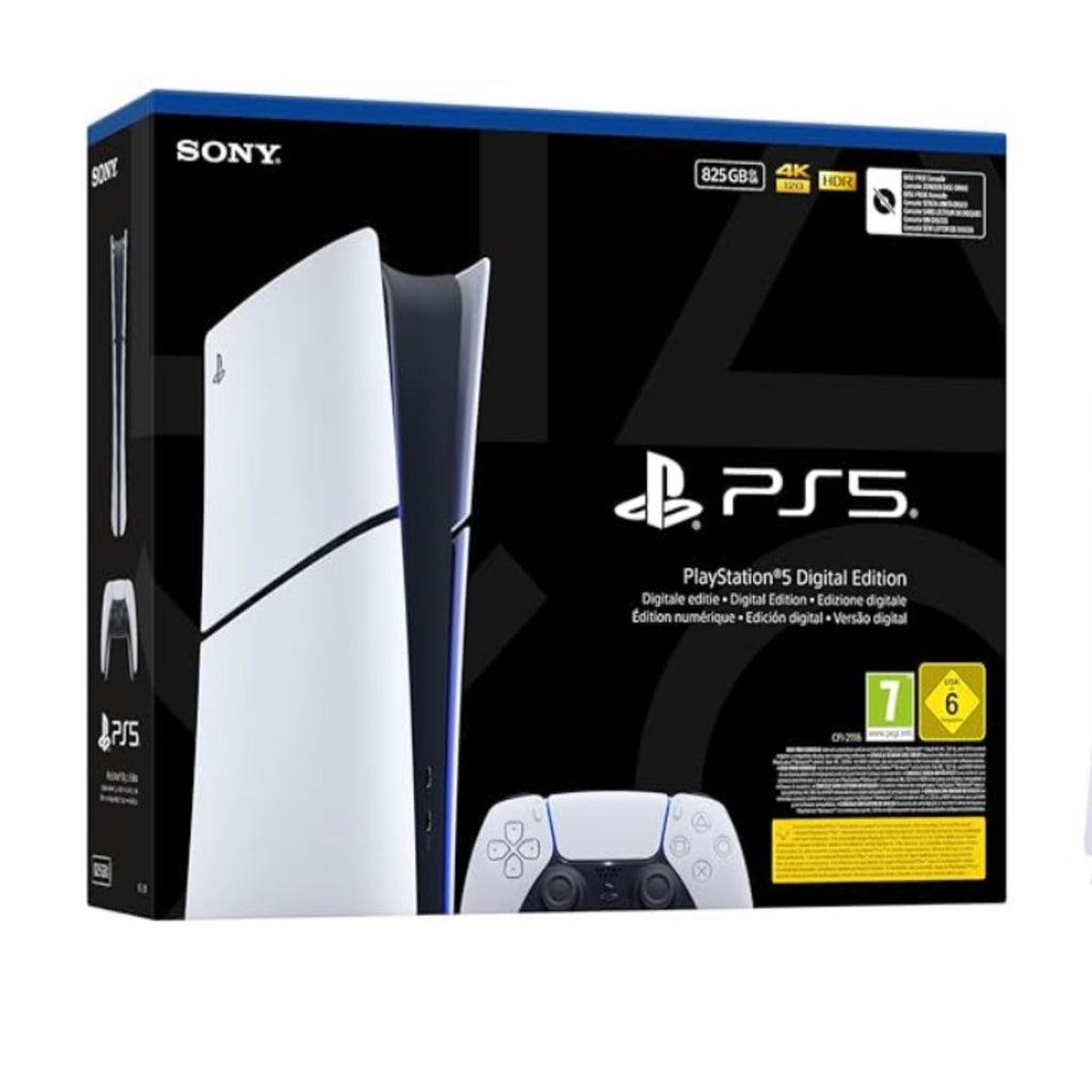 Sony PlayStation 5 Slim Digital Edition 825GB Bianca – confezione frontale