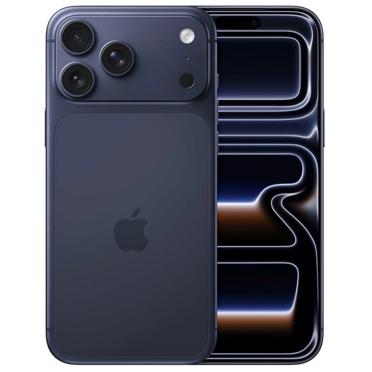Apple iPhone 17 Pro Max Blu Profondo – fronte e retro