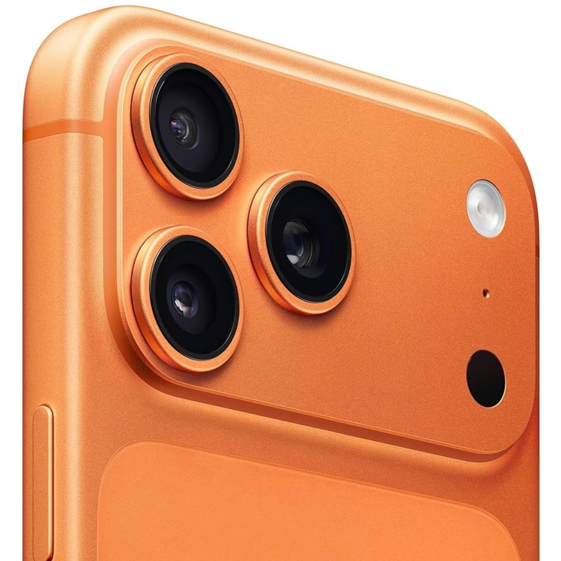 Apple iPhone 17 Pro Max Arancione Cosmico – dettaglio fotocamere