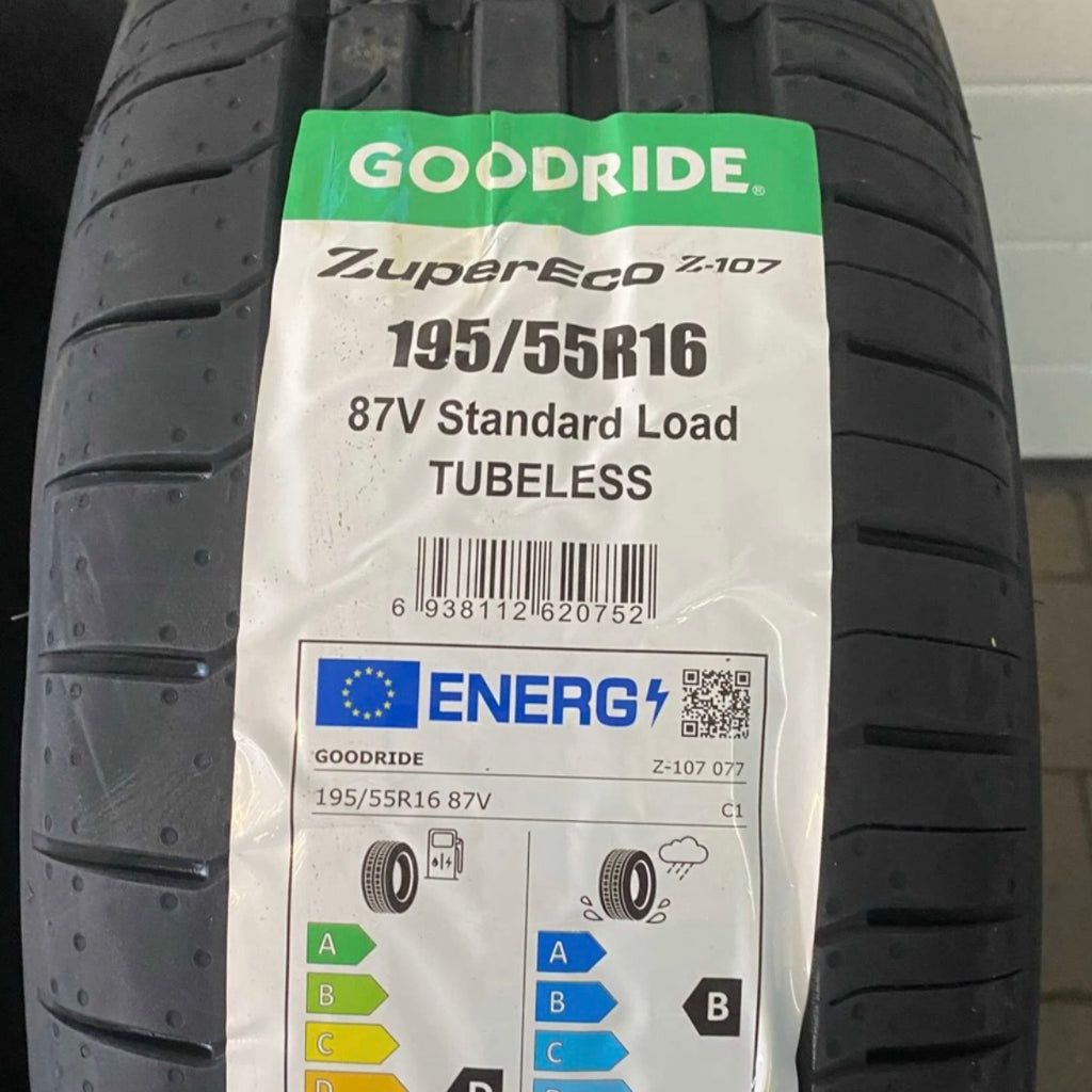 Etichetta Goodride ZuperEco Z-107 195/55R16 87V - EAN 6938112620752 classe A/B